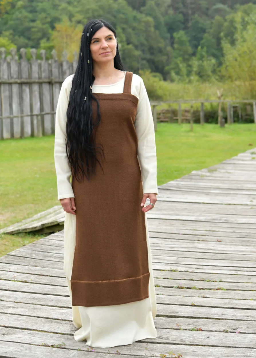 Wikinger Schürzenkleid Annik, Diamantköper, braun