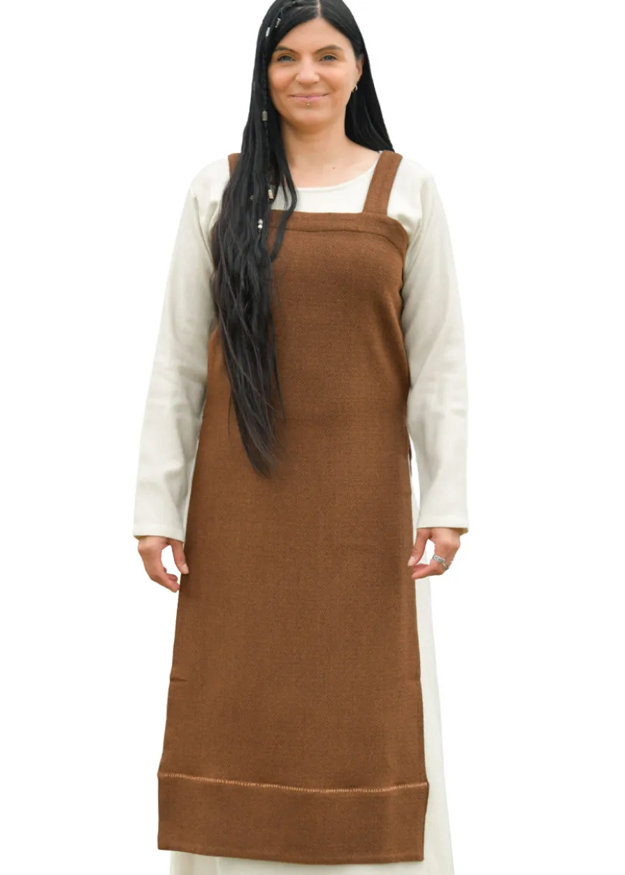 Wikinger Schürzenkleid Annik, Diamantköper, braun