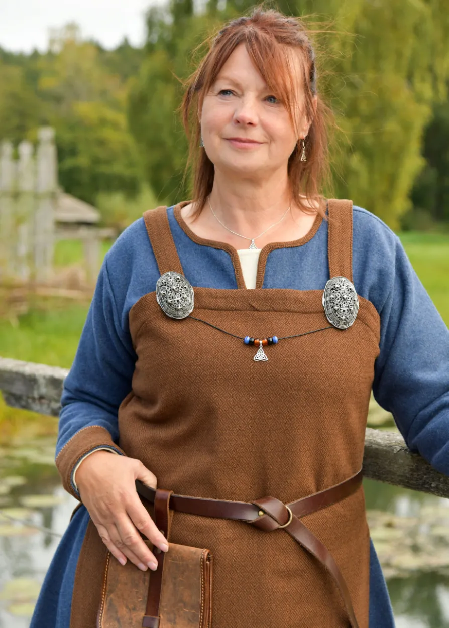 Wikinger Schürzenkleid Annik, Diamantköper, braun