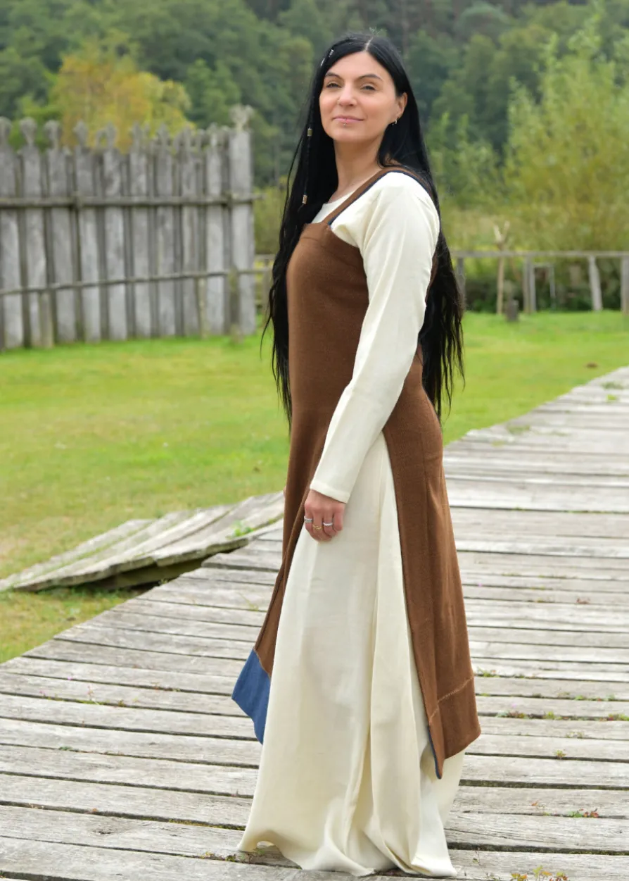 Wikinger Schürzenkleid Annik, Diamantköper, braun