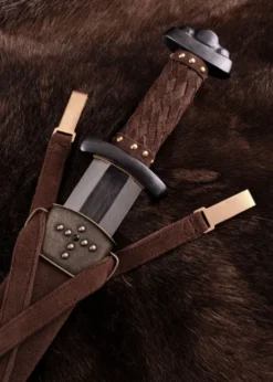 Wikinger-Schwert Godfred mit Damaststahlklinge