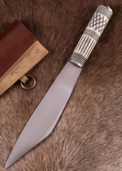 Wikinger Skramasax, Saxmesser mit Knochengriff