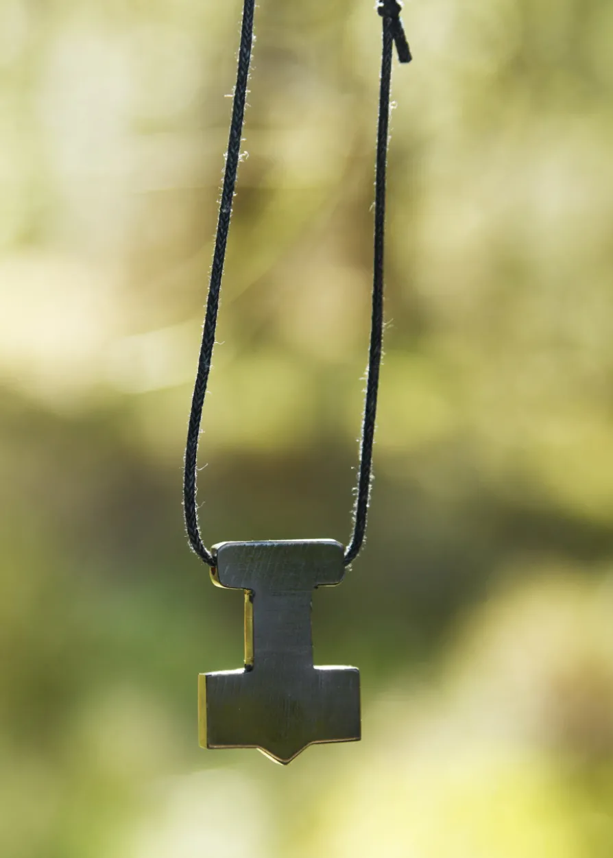 Wikinger Thorshammer Anhänger aus Horn