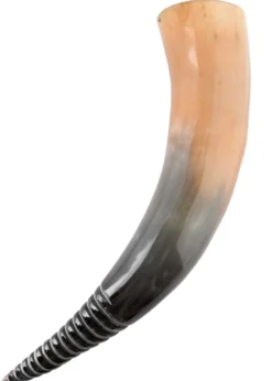 Wikinger-Trinkhorn mit Spiralcarving