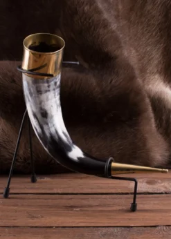 Wikinger Trinkhorn mit Ständer