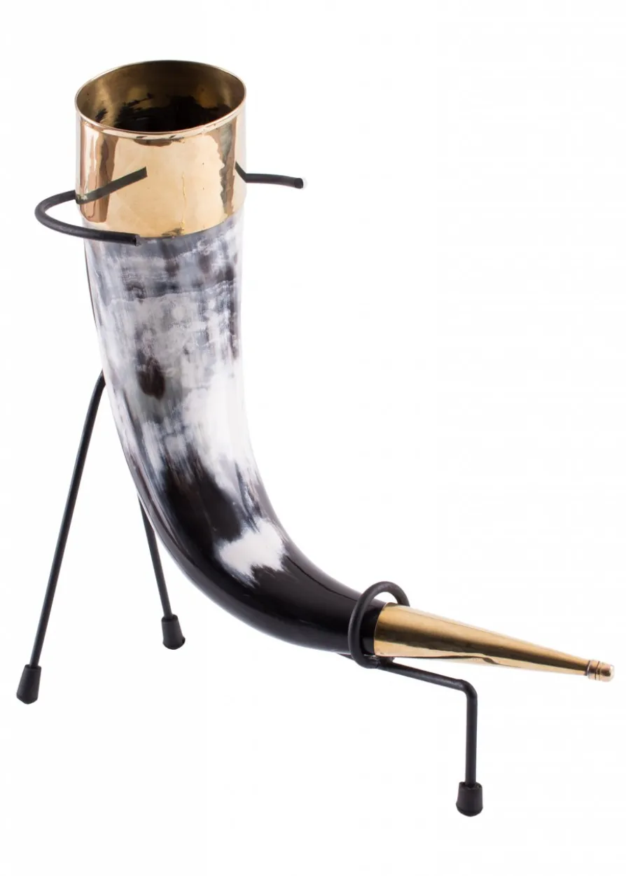 Wikinger Trinkhorn mit Ständer