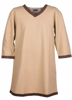 Wikinger Tunika aus Baumwolle, beige