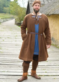 Wikinger Wadenwickel Janne, Beinwickel, Diamantköper, Wolle, braun