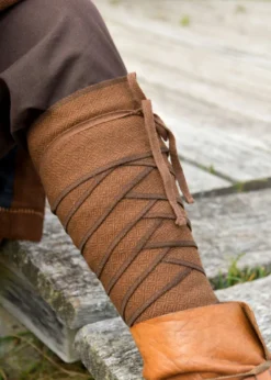 Wikinger Wadenwickel Janne, Beinwickel, Diamantköper, Wolle, braun
