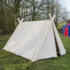Wikingerzelt, 2 x 2.3 x 1.8 m, 350 gsm, naturfarben