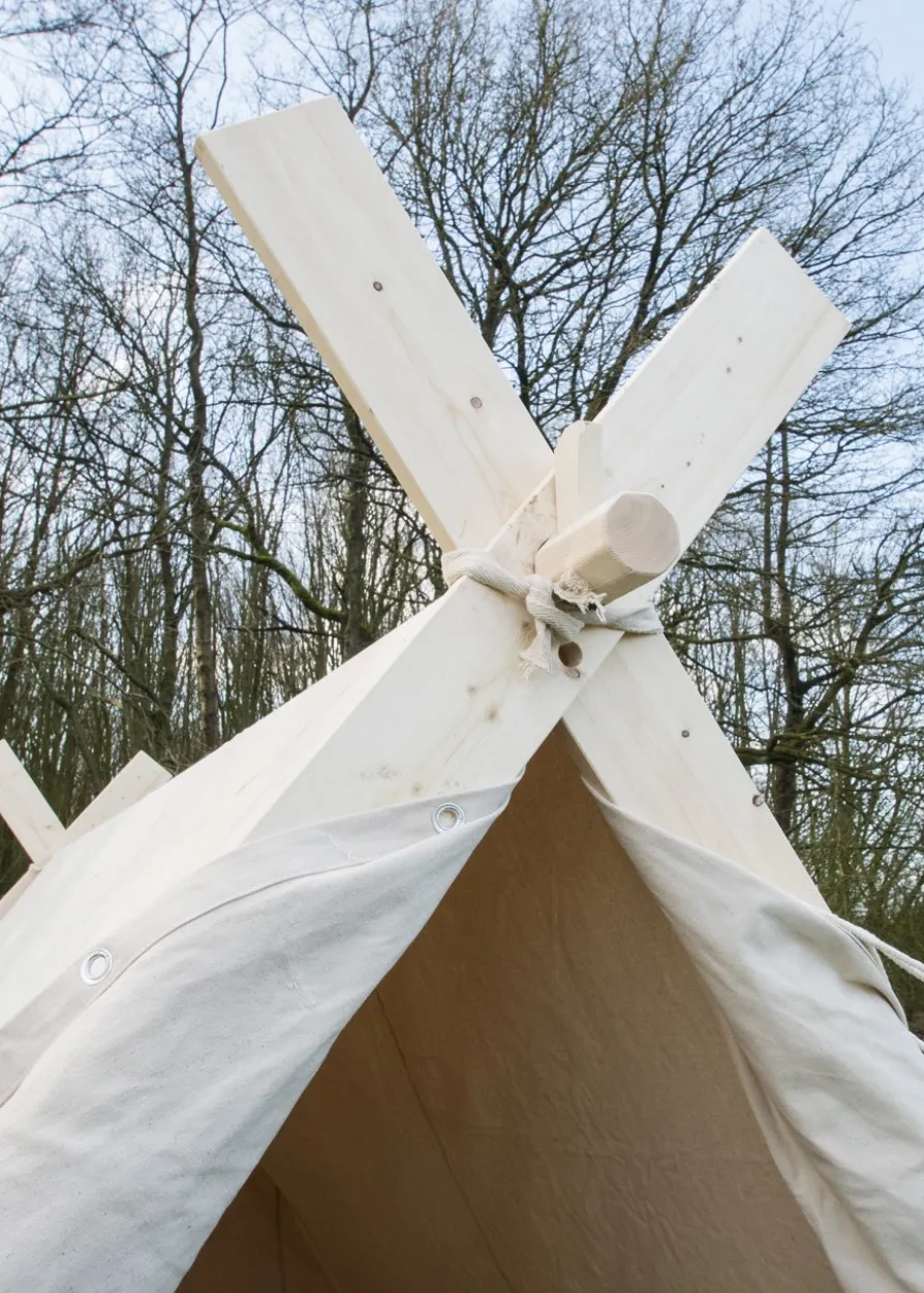 Wikingerzelt, 3 x 2.7 x 2 m, 350 gsm, naturfarben