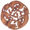 Wilde Jagd, Wandschmuck aus Holz, handgeschnitzt