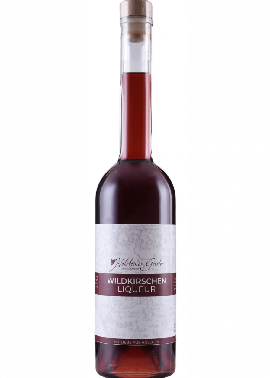 Wildkirschen Likör, 22% vol. Alk., 0,5l Flasche - Holsteiner Geister