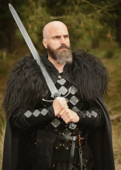Wildleder Armschützer Vares, schwarz, Paar