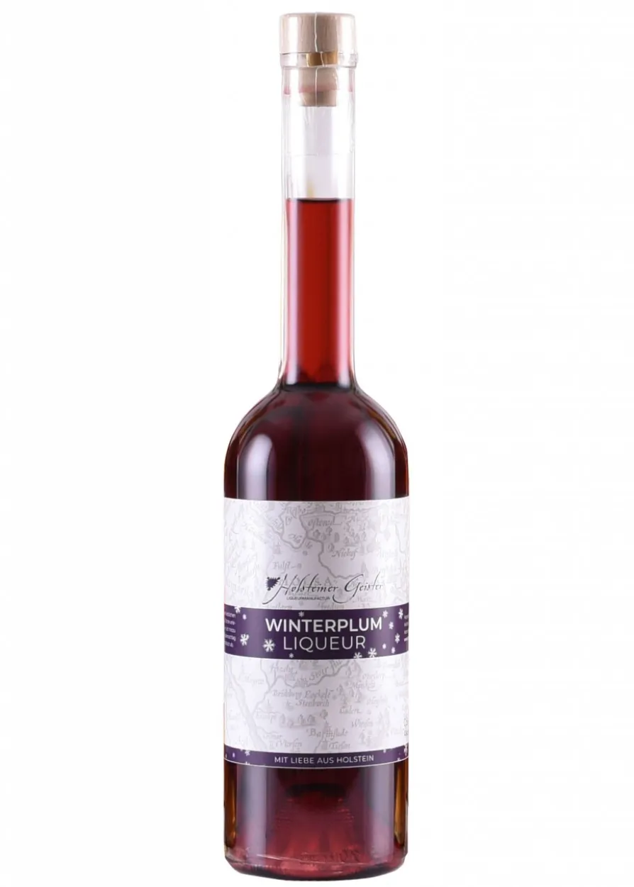 Winterplum, Pflaumen-Zimt-Likör, 20% vol. Alk, 0,5l Flasche - Holsteiner Geister