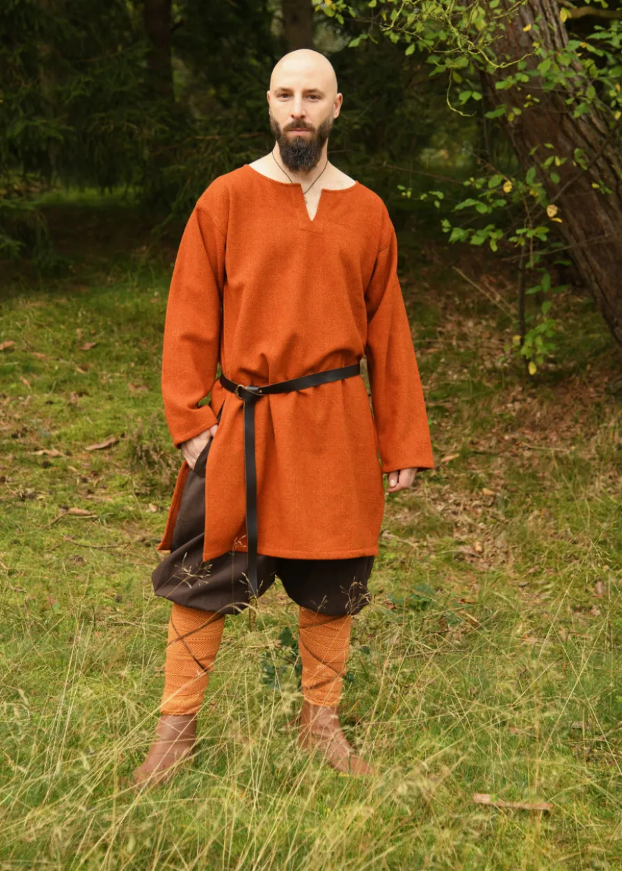 Wolltunika, Diamantköper, orange-rot