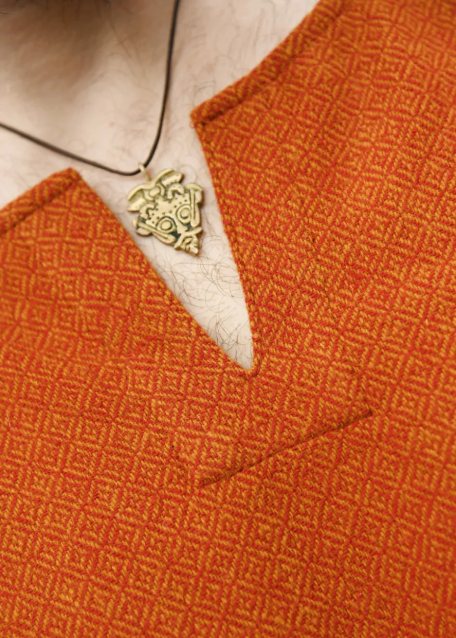 Wolltunika, Diamantköper, orange-rot